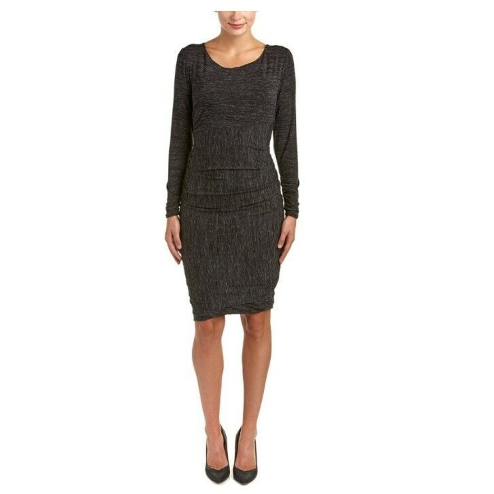 Lysse Womens Slimming Daytime Black Wear to Work Dress Size M 1148